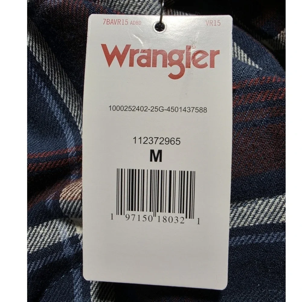 Wrangler Men's Sherpa Lined Relaxed Fit Heavyweight Shirt Jacket, Medium, NWT